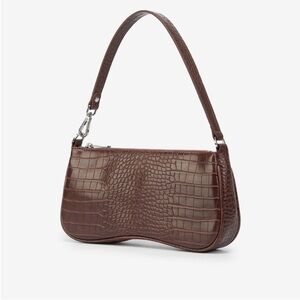 JW PEl Women's Shoulder Handbag in faux leather Brown Croc
